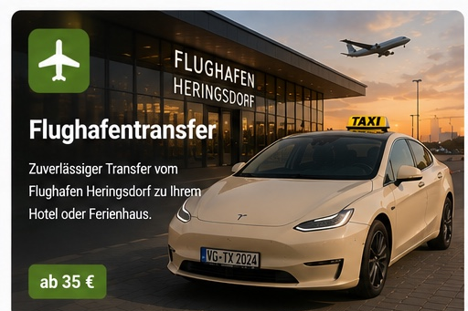 Flughafentransfer Heringsdorf ab 35€